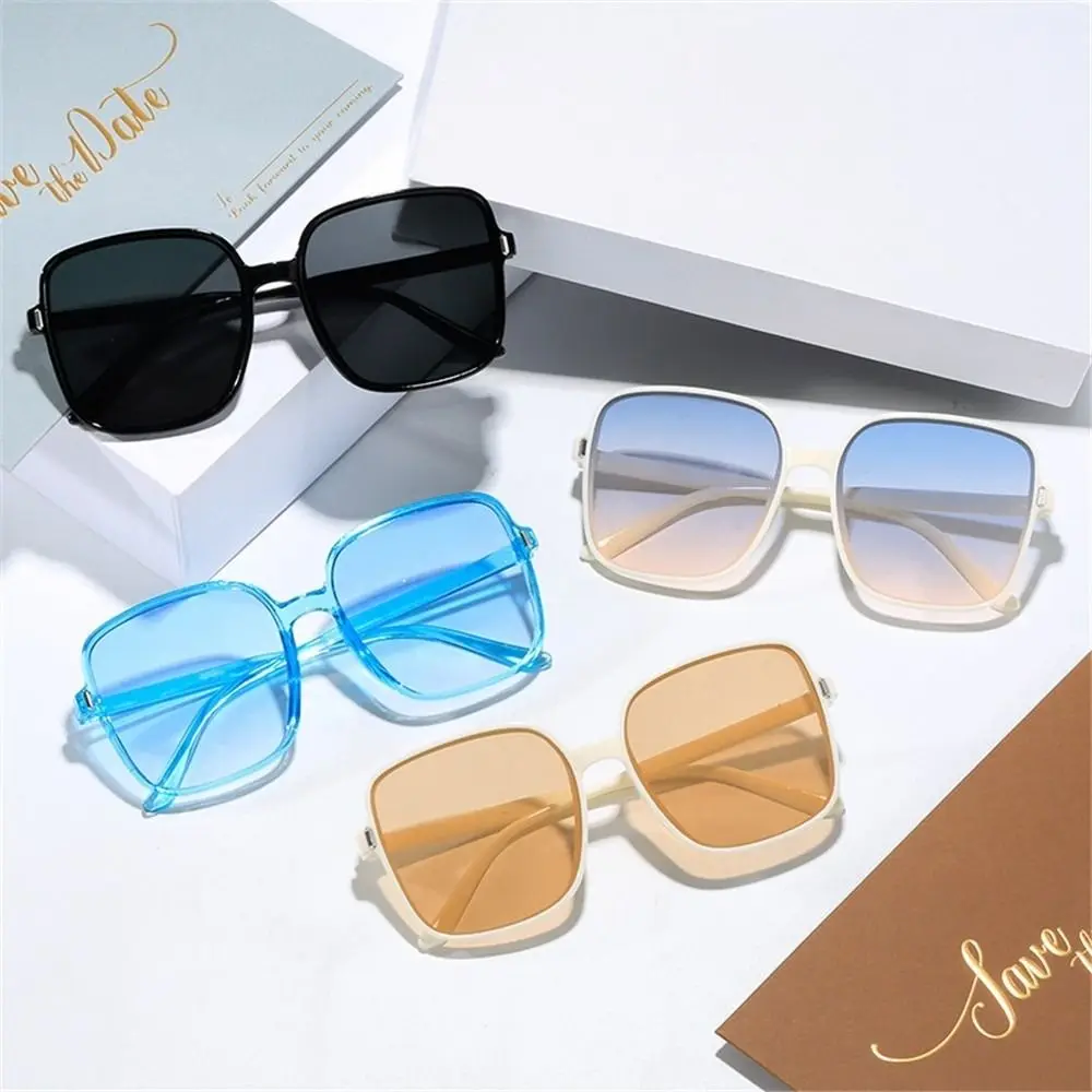Classic UV400 Driver Goggles Women Square Sun Glasses Oversized Sunglasses Big Frame Eyewear for Lady