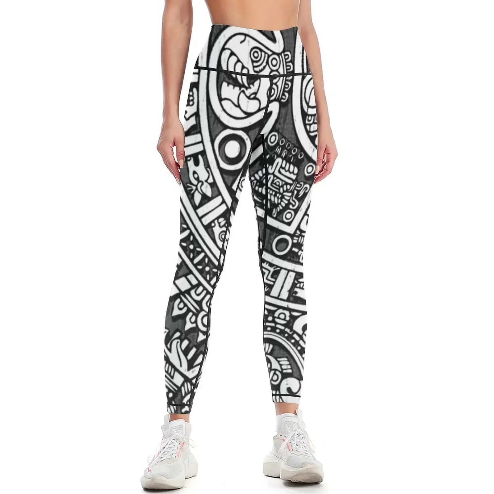 

Aztec calendar Leggings Sports pants for Women's sports Womens Leggings