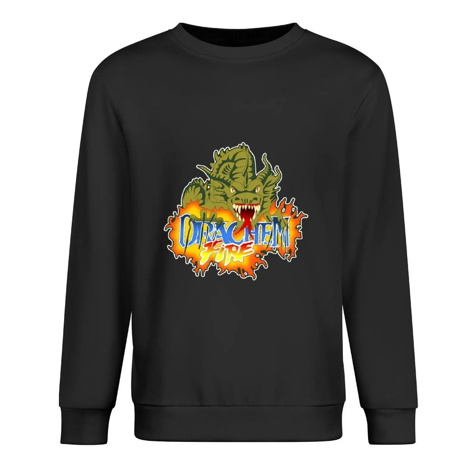 

Drachen Fire Logo Design Pullover blouse anime clothing men's clothing men clothing winter man sweatshirt