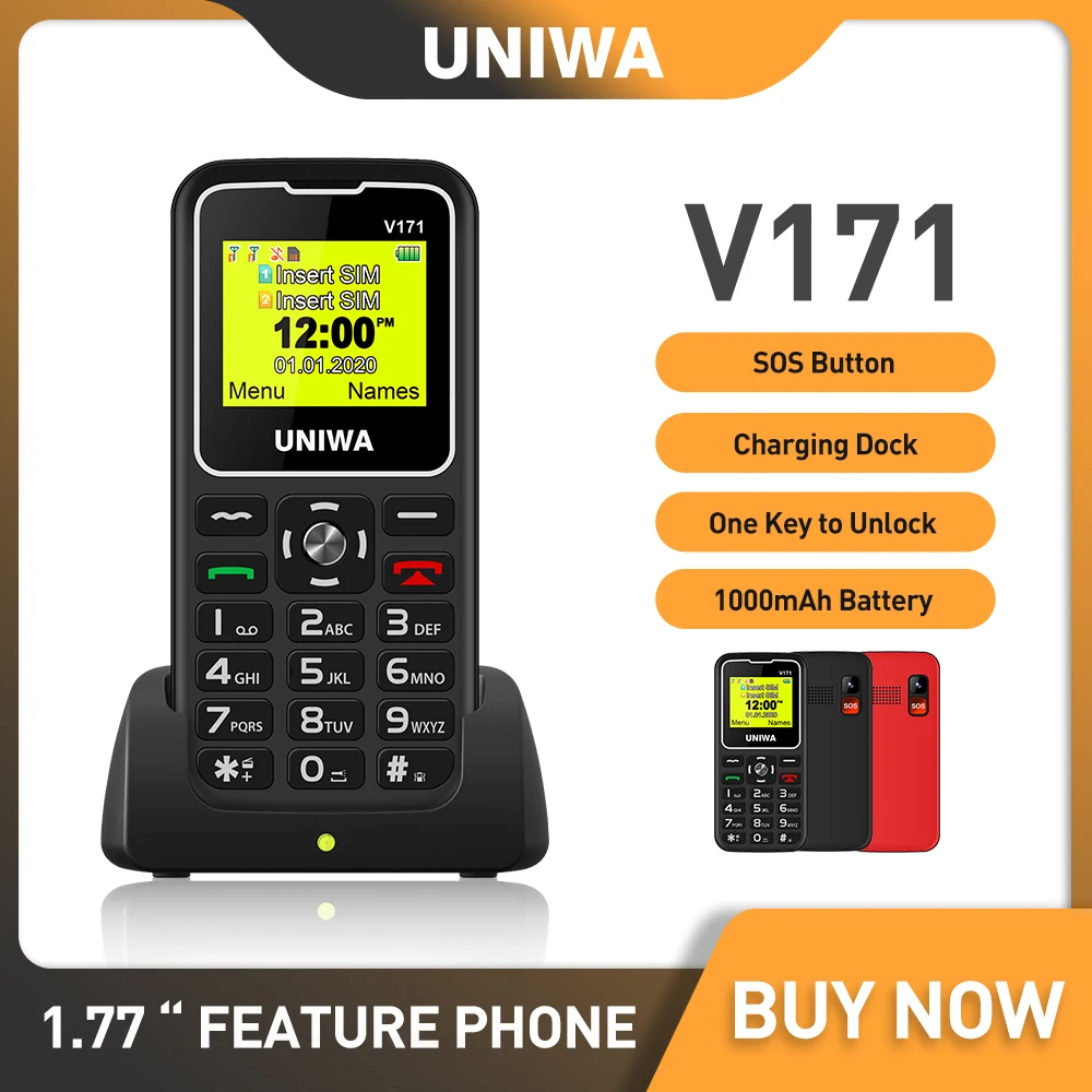 Le UNIWA V171 Un téléphone mobile fonctionnel pour les utilisateurs exigeants