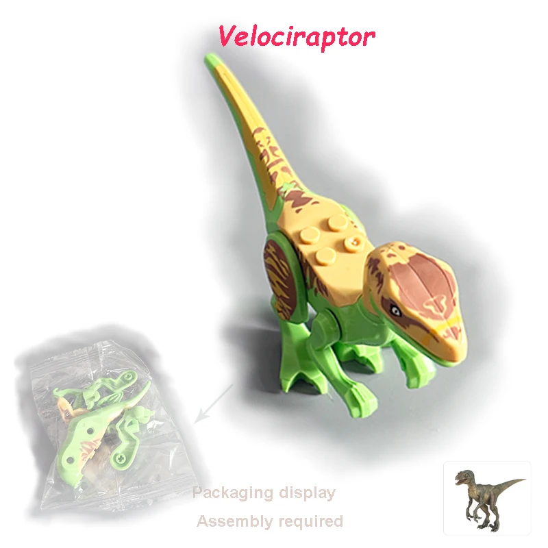 Jurassic Dino Bausteine-Set Mini-Dinosaurier-Figuren Weltmodell Bausteine Spielzeug für Jungen Mädchen Lehrreiches Kinder-Geburtstagsgeschenk