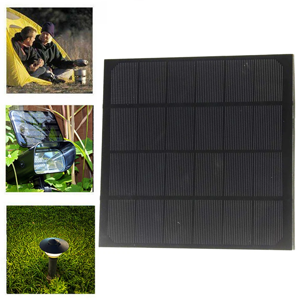 10W 6V Monocrystalline Solar Panel Effective Charging Solution for Low Power Electrical Appliances and Household Use
