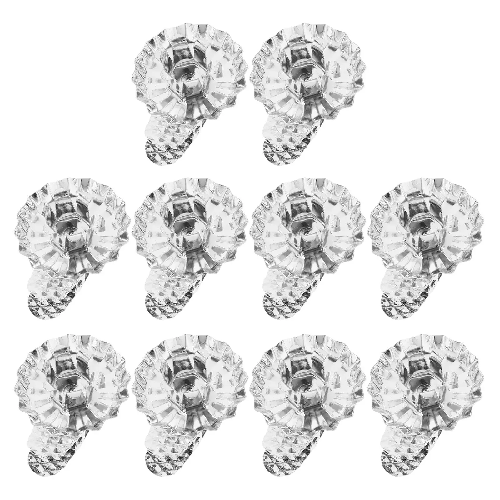 24Pcs Iron Holders Retro Pillar Stand Decorative Clip for Wedding Party Holiday Table Centerpiece
