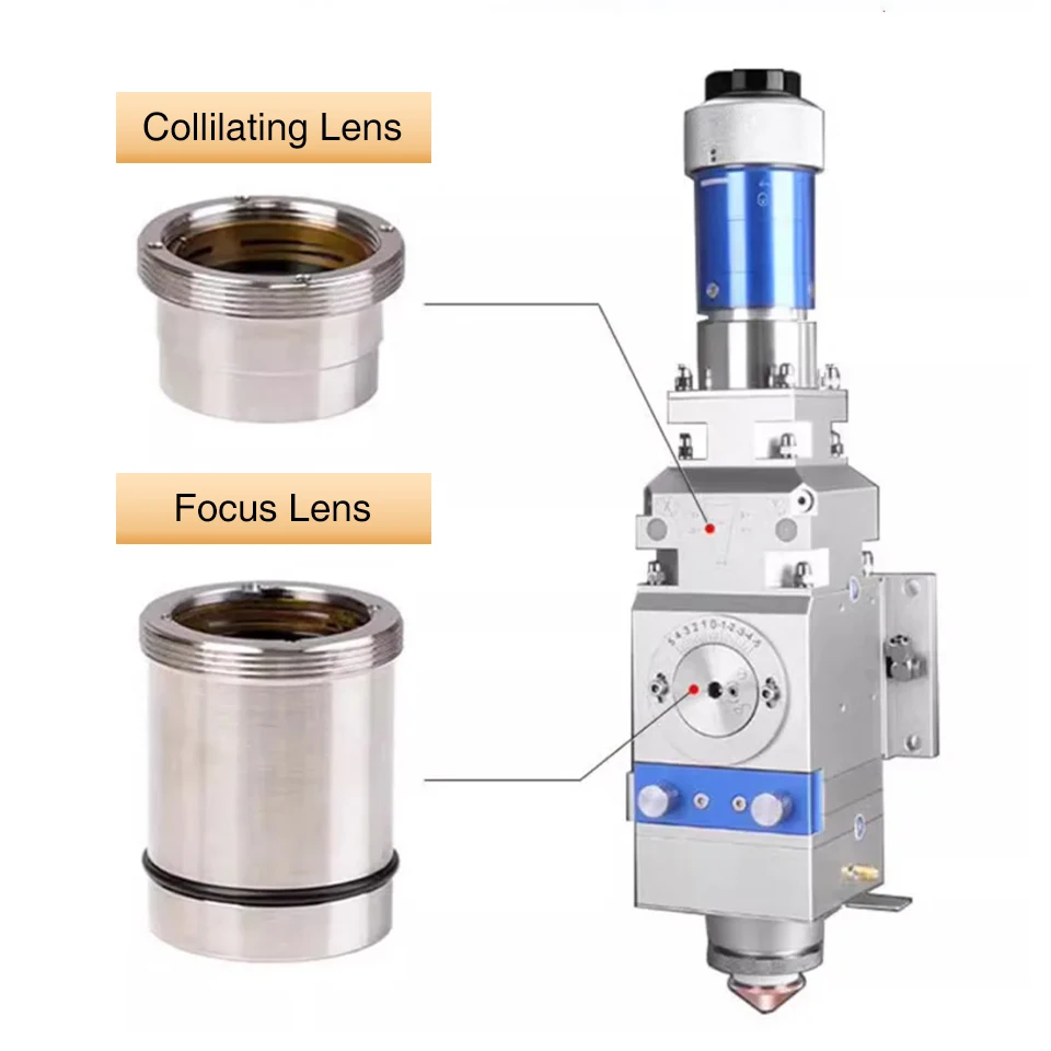 عدسة تركيز ليزر WSX وعدسة موازية مع حامل KC13 KC15 NC30 NC30B D30 D37 F100 F150 F200 لرأس القطع بالليزر #1
