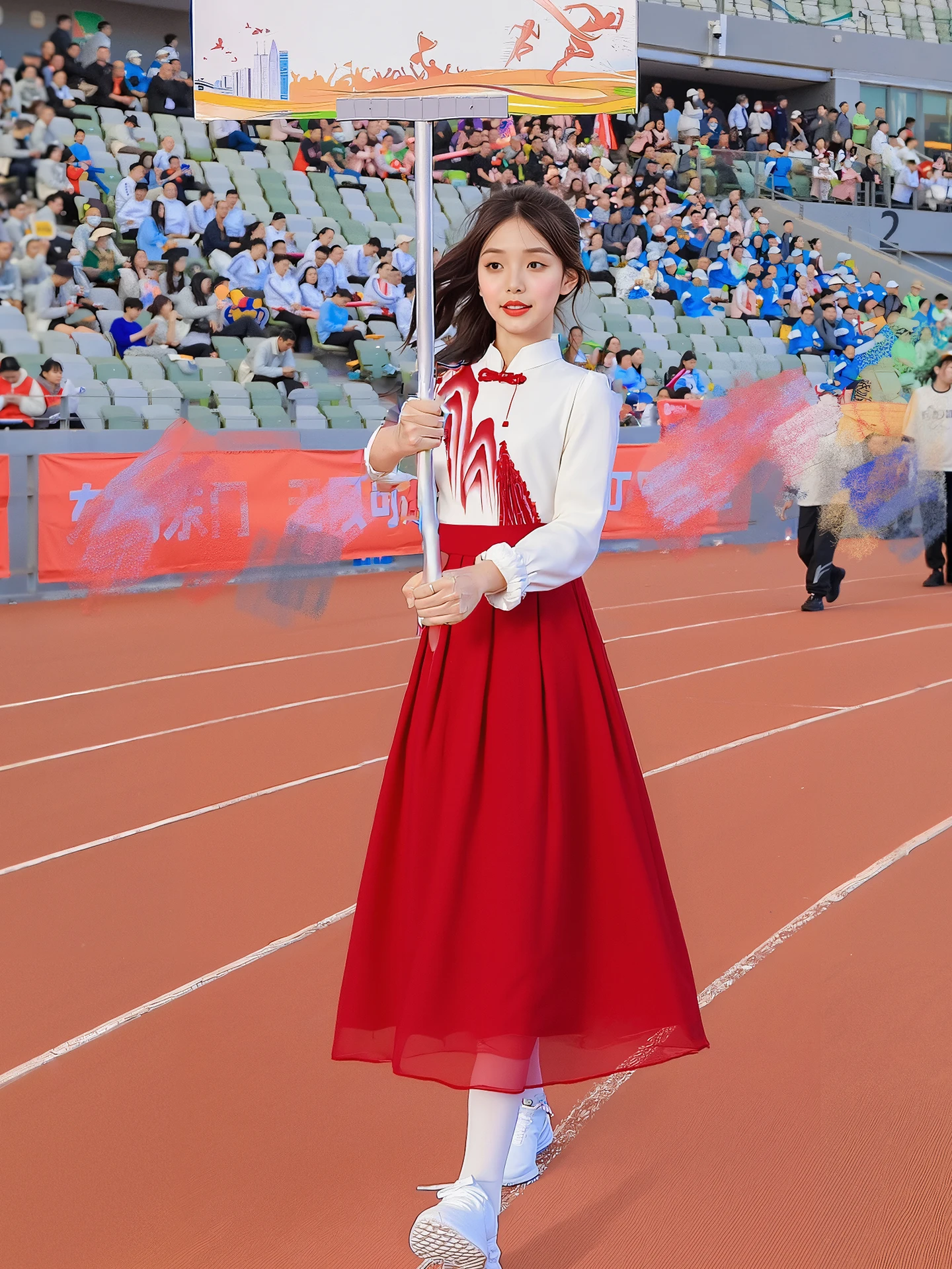 

Костюм для церемонии открытия, для учащихся начальной школы, для выступления на сцене с классным баннером, традиционный этнический женский наряд.