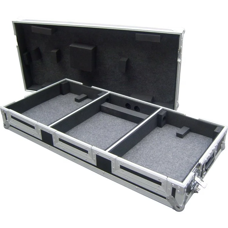 

Lightweight Portable Durable DJ Mixer Coffin Road Flight Case for TWO CDJ200 and DJM 12" Mixer
