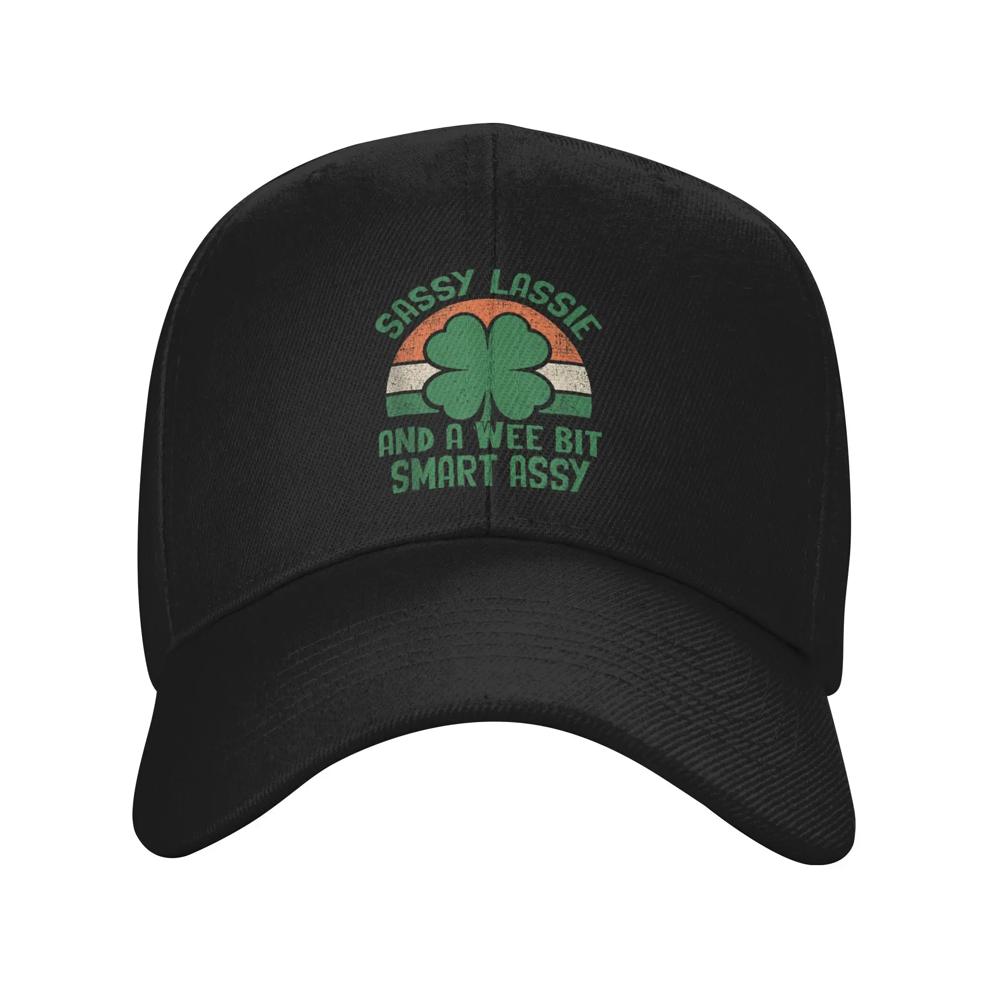 Sassy Lassie and A Wee Bit Smart Assy St Patricks Day Humor Baseball Cap Men Hip Hop Hats Summer Fashion Outdoor Baseball Caps
