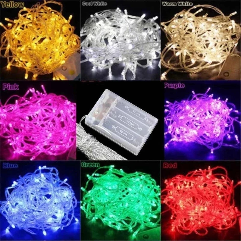 

LED Christmas Lights LED String Lights 3*AA Battery Operated 20M 10M 4M 2M Waterproof Fairy For Holiday Party Wedding Decoratio