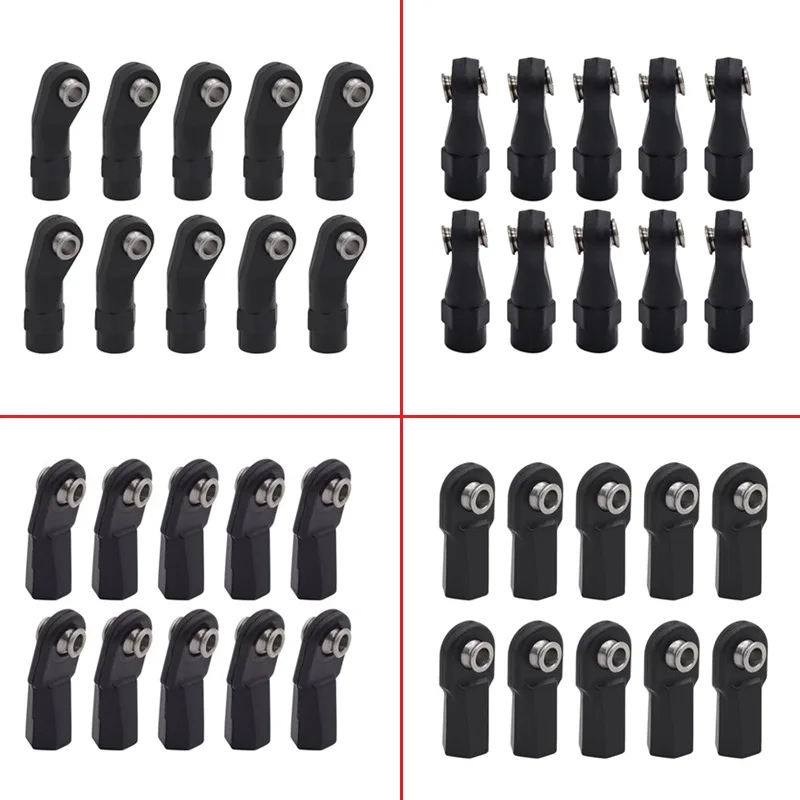 

10pcs M4 Link Tie Rod End Ball Joint for 1/10 RC Crawler Car Axial SCX10 90046 Wraith TRAXXAS TRX4 D90 Upgrade Parts