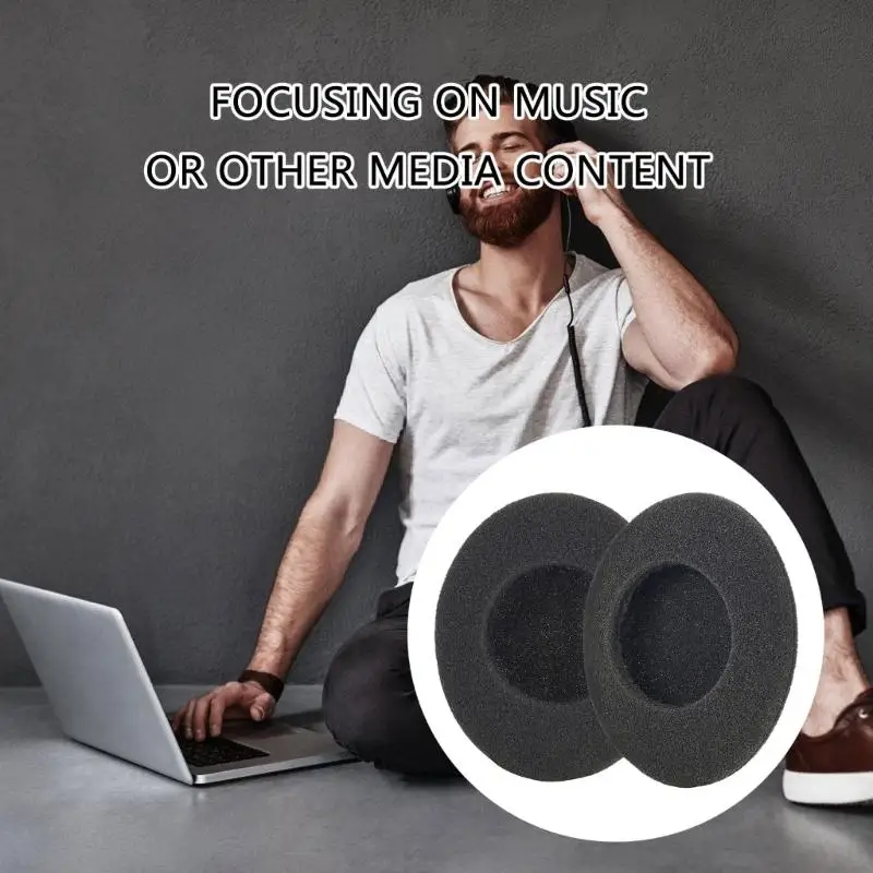 Breathable Foam Ear Pad Providing Comfort Audios Enhancement for MDR24/44/54/64/33/101/5020 Extended Use 83CE