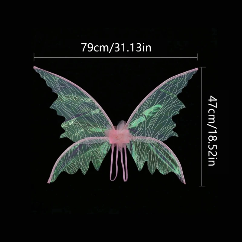 652F Fairy Princess Angel Wings For Women Girls Halloween Party Cosplay Costumes for Butterfly Wings Stage Performance Props
