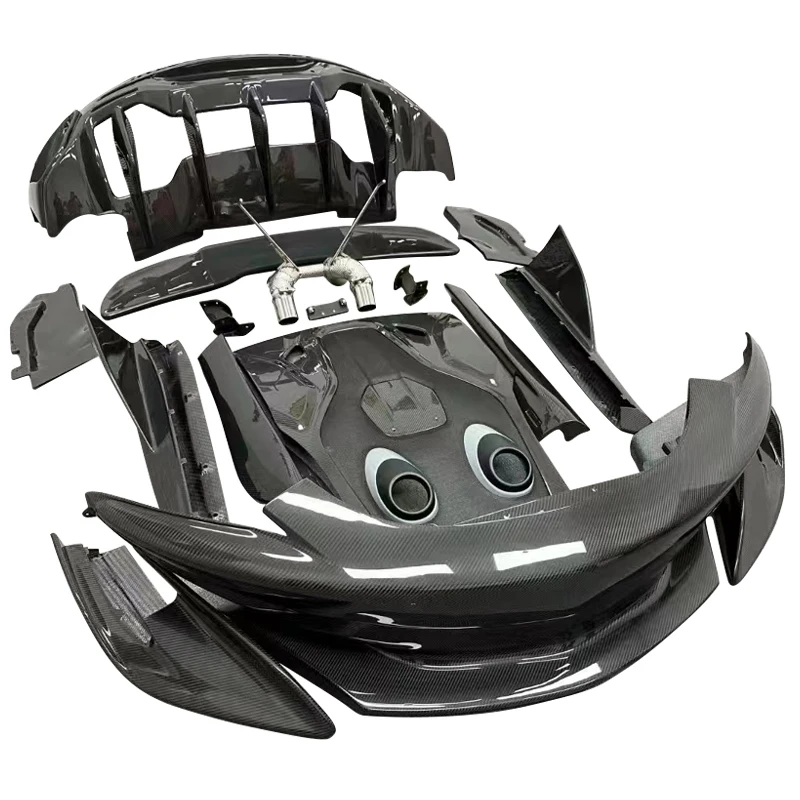 

upgrade 600LT style Carbon Fiber Body kits front and rear bumper Wing and Hood For Mclaren 570/570s/540 upgrade 600LT