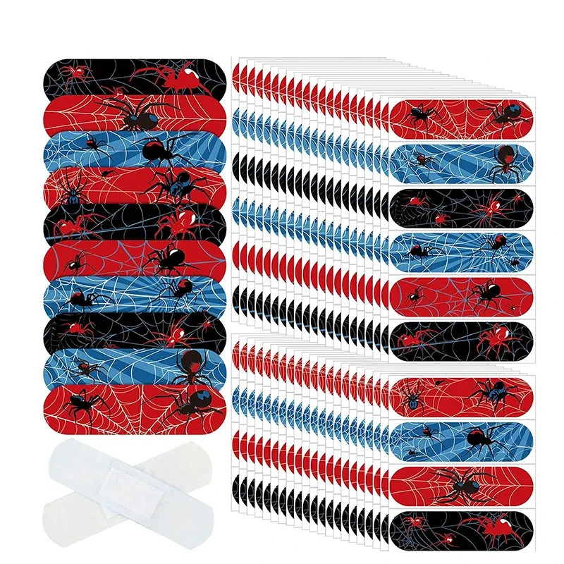 120/1PC Cartoon Spider Band Aid Disposable Breathable Adhesive Bandages Kids First Aid Wound Plaster for Halloween Home Travel view 4
