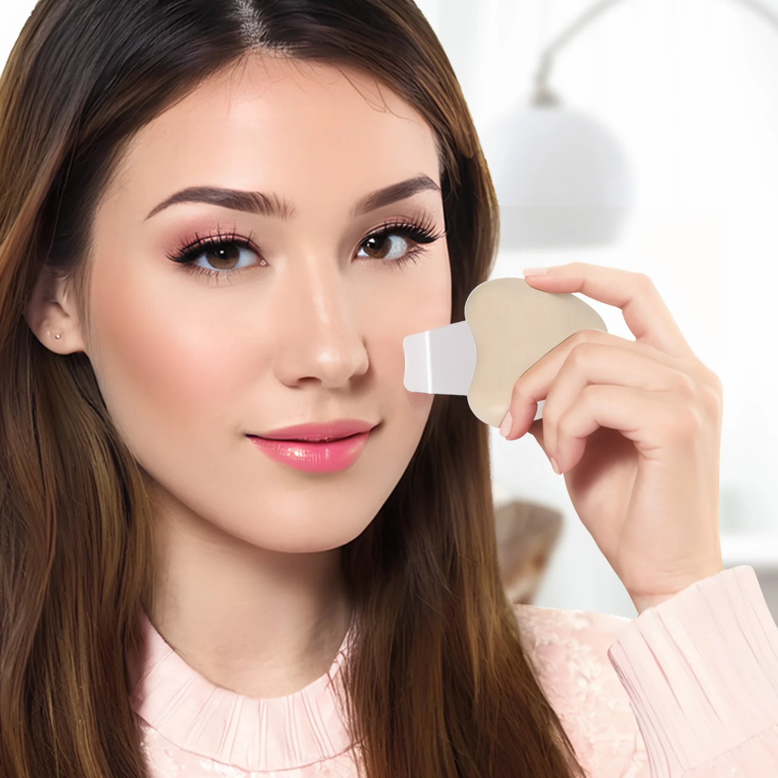 2 Stuks Huid Scrubber Gezicht Spatel Mee-eter Verwijderen Gezichtsschraper Neus Schraper Porie Cleaner Diepe Reiniging Tool Set