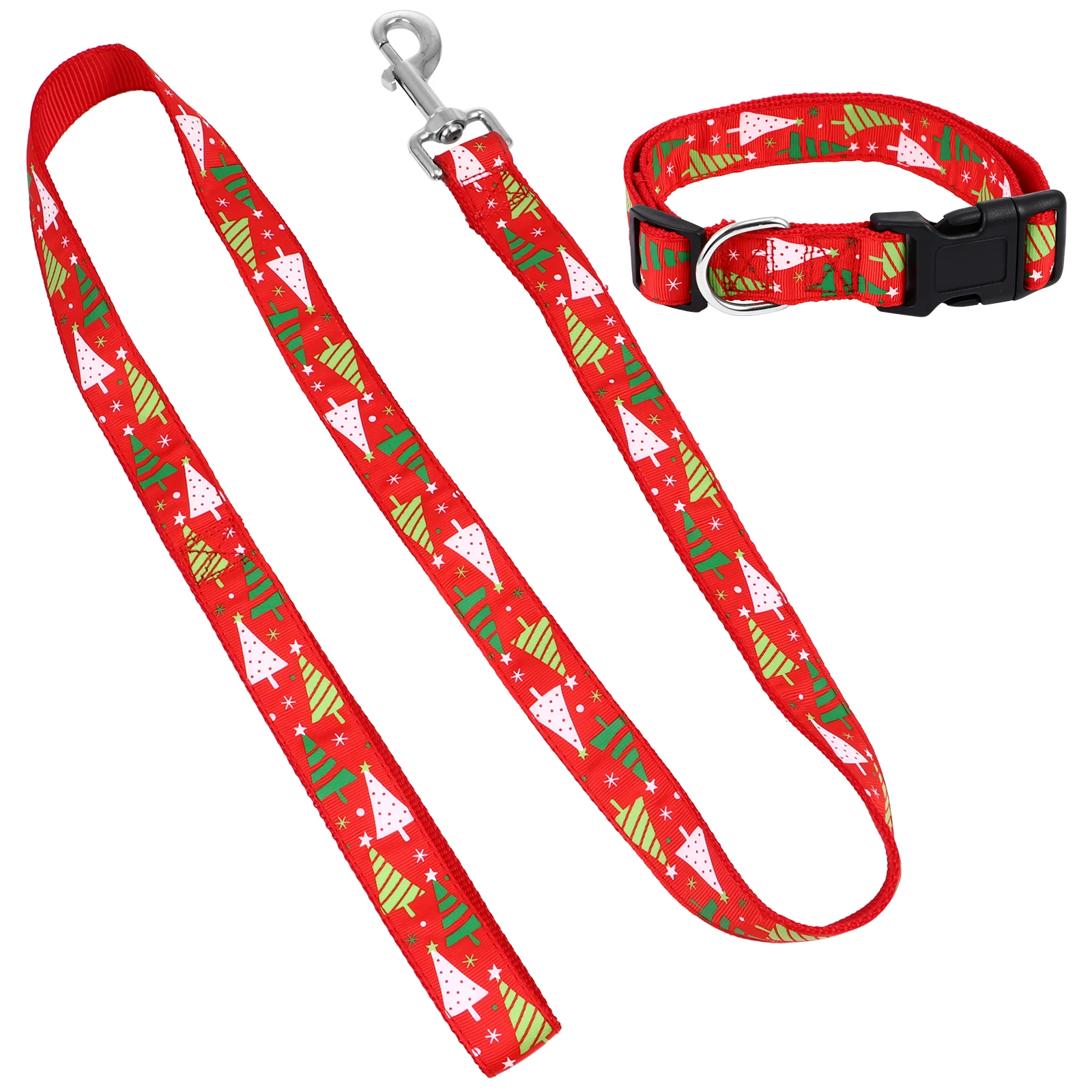 

Christmas Pet Collar Leash Dog B Strap Nylon Adjustable Xmas Costume Scarf Lead Practical Durable High Quality Pattern