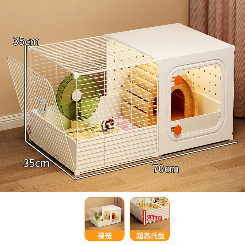 

Hamster Cage Special Household Large Luxury Villa Cheap Gold Silk Flower Branches Basic Hedgehog Supplies Breeding Landscaping