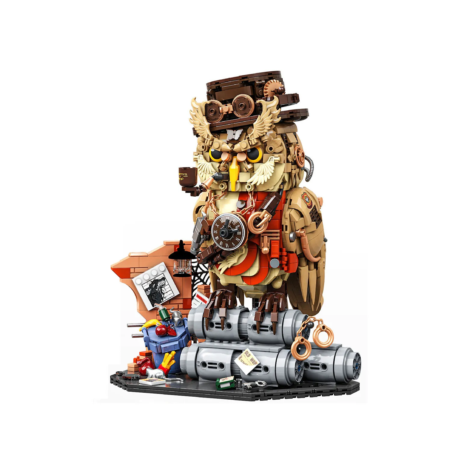Idea Animal Building Block Model Sets Cyber Detective Owl Construction Bricks Stem Educational Toys Collection For Gifts