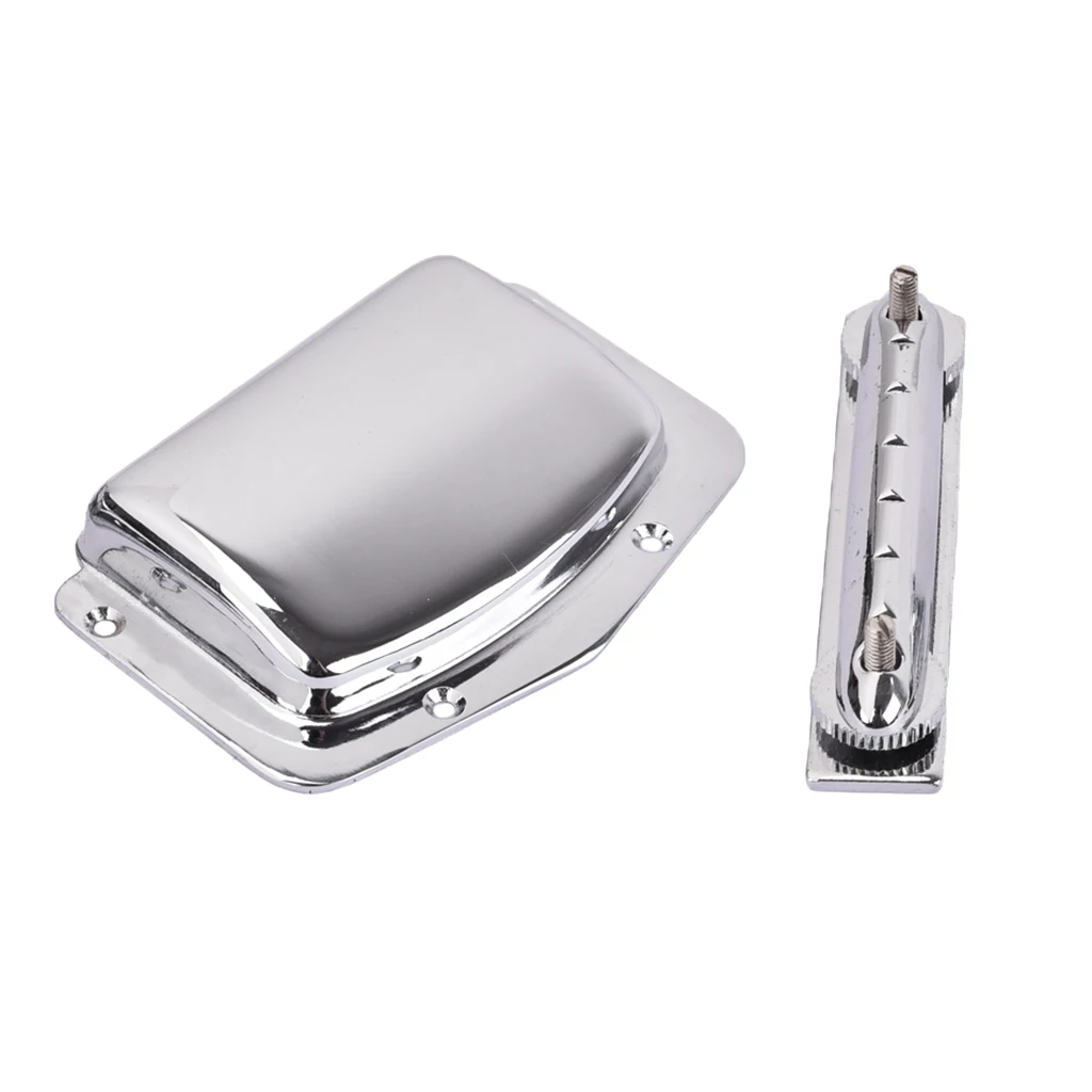 Guitar Pickup w/ Bridge Tailpiece Cover Chrome Guitar Bridge Tailpiece Musical Instrument Accessories for Teisco Electric Guitar