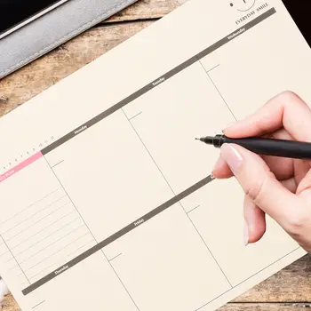Agenda hebdomadaire format A4, bloc-notes de bureau, liste de tâches, organiseur d'emploi du temps, fournitures de bureau et scolaires, liste de tâches hebdomadaire 10 best sales Planificateur de liste de tâches - №3