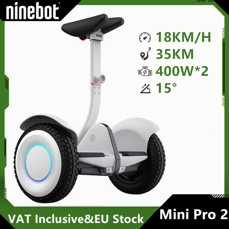 EU Stock Original Ninebot By Segway Mini Pro2 Self-Balancing Electric Scooter Compatible with Gokart Kit Two Wheel MiniPRO