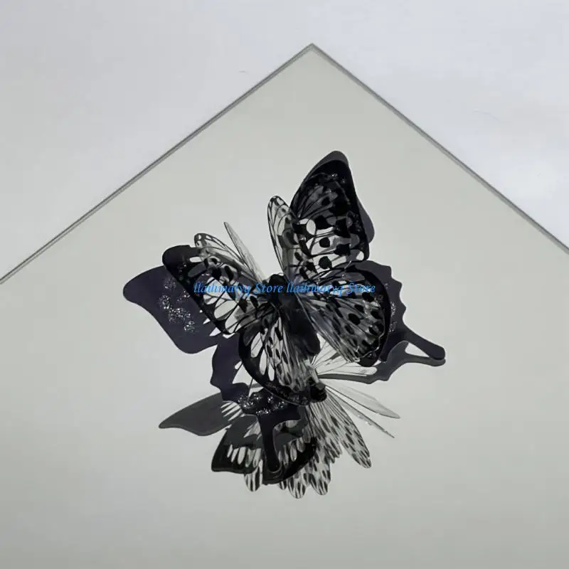 573B فراشة الشعر عود فراشة الشعر عصا فراشة الشعر شوكة النساء فراشة حلقة الشعر العصي للكعك الشعر دبوس