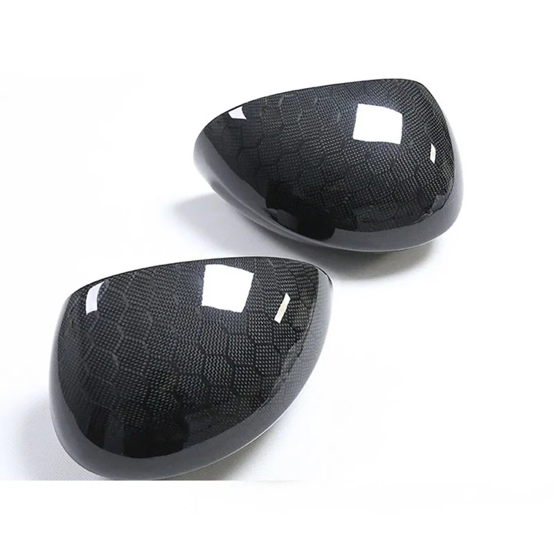 

For Dodge Challenger Dry Carbon Fiber Paste Rearview Mirror Housing Reverse Mirror Cover