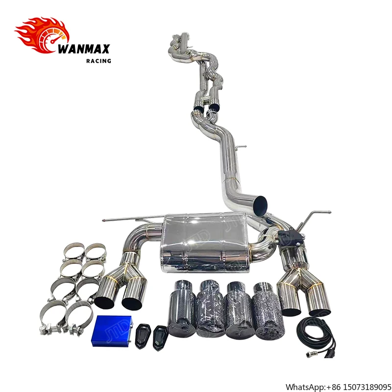 

В наличии: Высокополированная выхлопная система Valvetronic из нержавеющей стали 304 с равнодлинными трубами для M3 M4 F80 F82 F8x