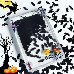 10 g/borsa Halloween Bat paillettes resina Shaker Filler Tiny Black Glitter Flakes artigianato accessori fai da te stampi in resina epossidica riempimento