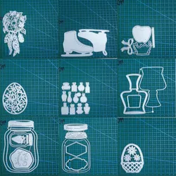 Bottle flower basket shoes metal cutting dies Scrapbooking decoration paper craft mould blade punch template Embossing stencils