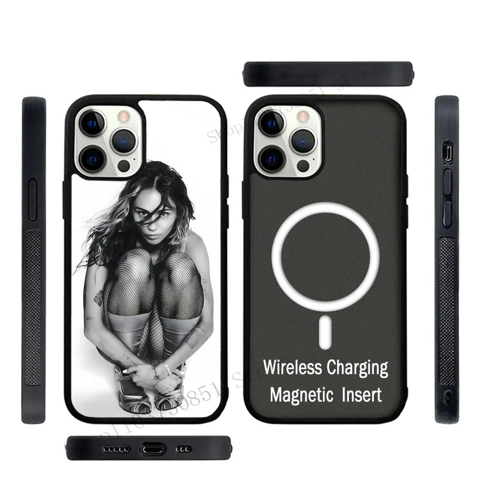 Singer-Miley-Cyrus Phone Case Strong Magnetic For IPhone 15 14 13 Pro Max 11 12 Mini Alex Mirror For Magsafe