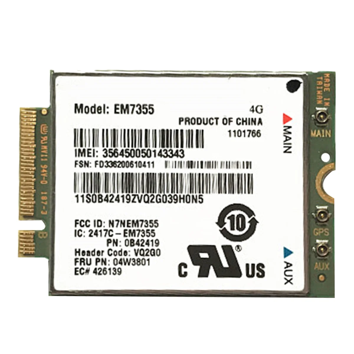 EM7355 04W3801 4G LTE WWAN Card GOBI5000 for X240 W540 T440P T431S T540P X1 Carbon 4G Module