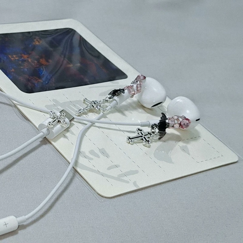 Devil Wings Earphone Decoration Customization Handmade DIY Wired Earphone Accessories Exquisite Gifts Photo Matching Accessories view 5