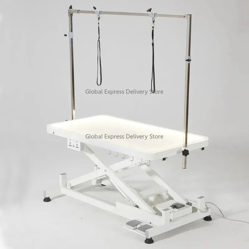 round Tabletop Animal Operating Table Dual-Use Pet Medical Care Dog Grooming Table for Small to Medium Size Breeds
