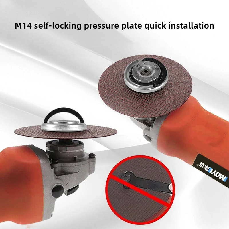 Angle Grinder Accessories M10/M14 Quick Installation Pressure Plate Chuck Thread Nut Clamping Nut Self-locking Pressure Plate