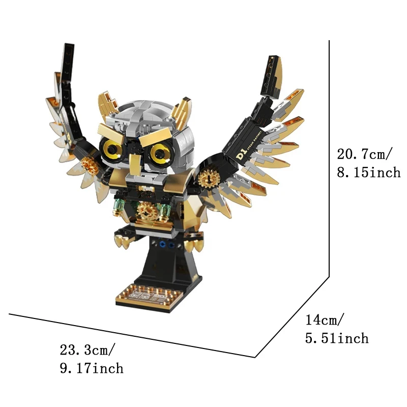 

building blocks scorpion biomimetic mechanical biology Davinci animal model Assembling owl toy steam punk style parrot bettle