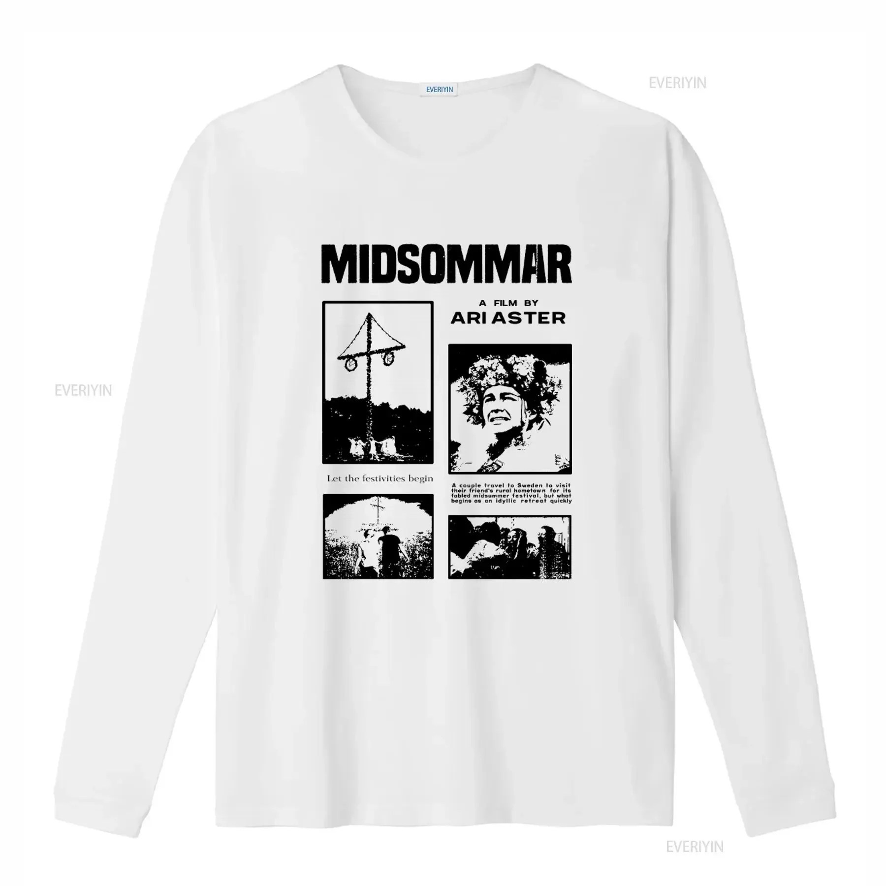 Midsommar A24 Movie T Shirt Full Size S 5XL Film Festival Design vintage Washed homme Unisex Comfortable Breathable fashion