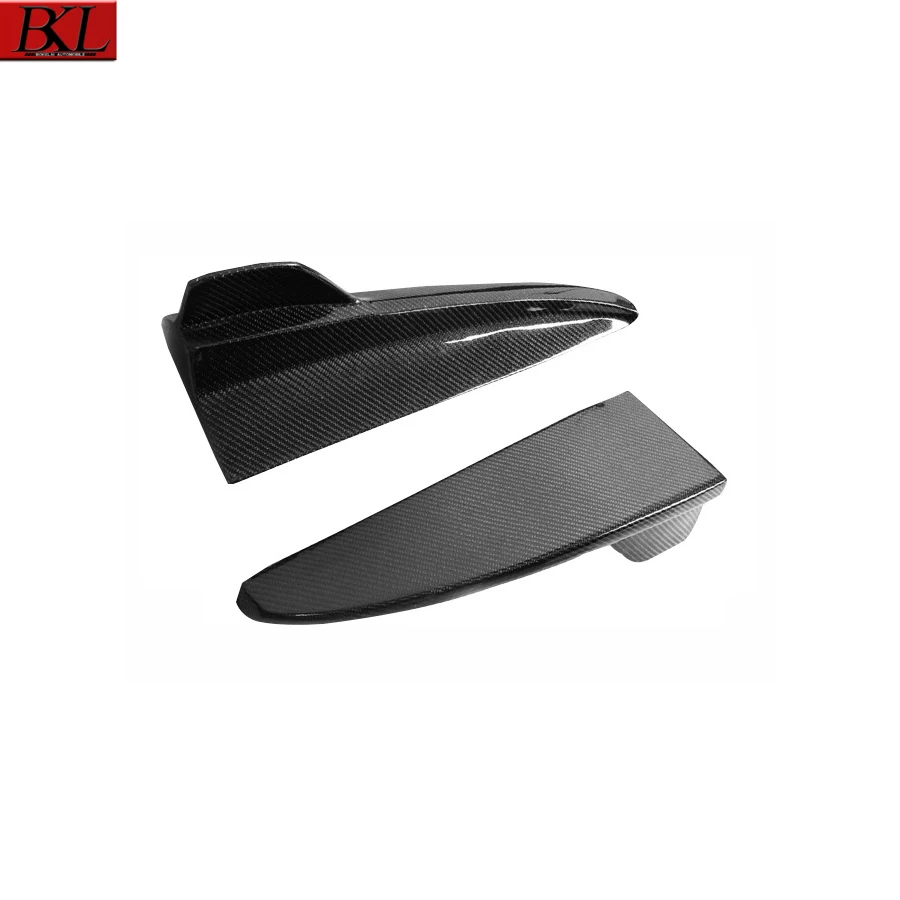 For Mercedes Benz C Class W205 C63 C43 Carbon fiber corner protector for rear bumper spoiler corner trim and rear chin
