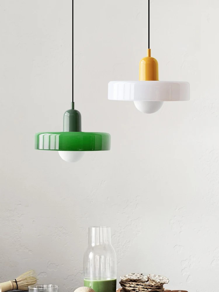 

Nordic Chandelier for Living Room Dining Room Study Room Bedroom Kitchen Retro Pendant Light Glass Cover Lighting Fixture