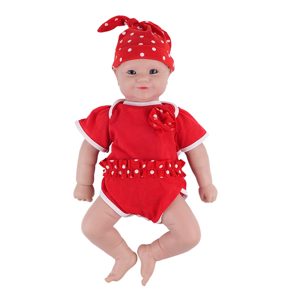 IVITA WG1563 Realistic Silicone Reborn Art Doll 17.71 Inch 3.18 Kg Full Body 3 Eye Color Choices 100% Newborn Toy for Children
