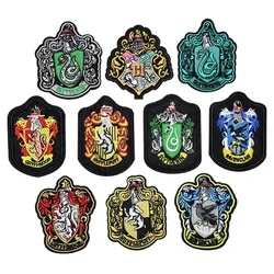 Harries Potter Embroidered Patches Hogwarts Slytherin Hufflepuff Gryffindor Ravenclaw Costume Decoration Accessories Gifts