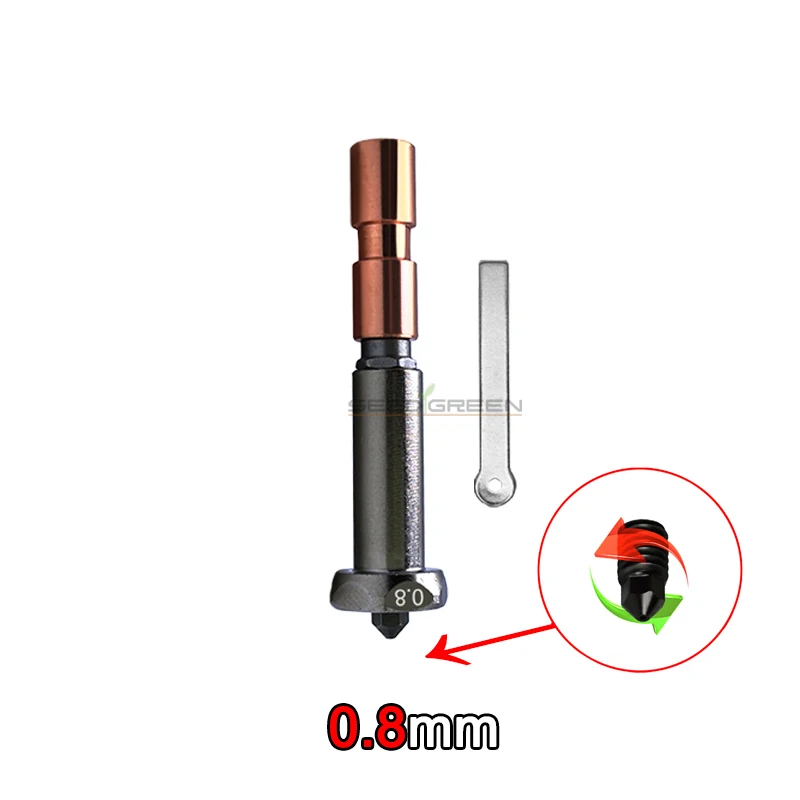 Neu verbesserte Düse für Anycubic Kobra 3 Max. Kehle Kobra 3 Max Combo Düse 0,4 mm 0,6 mm 0,8 mm schnelle Erwärmung