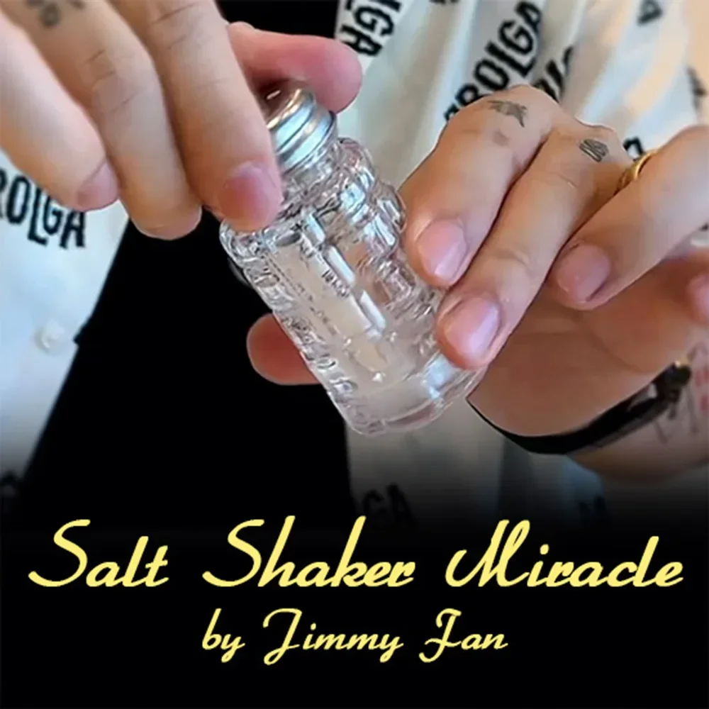 Salt Shaker Miracle By Jimmy Fan Magic Tricks Folded Bill Ticket Pass Into Sealed Salt Shaker Close Up Illusions Gimmicks Props