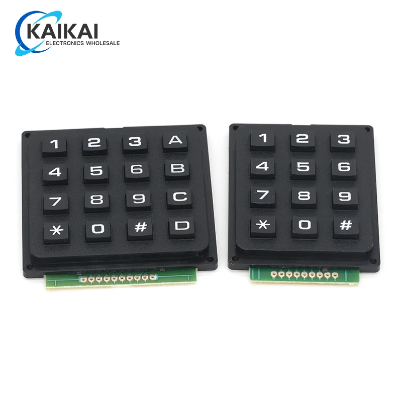 12 16 Key  4*4 4*3 Membrane Switch Keypad 4 x 4 4 x 3  Matrix Array Matrix keyboard membrane switch keypad for arduino