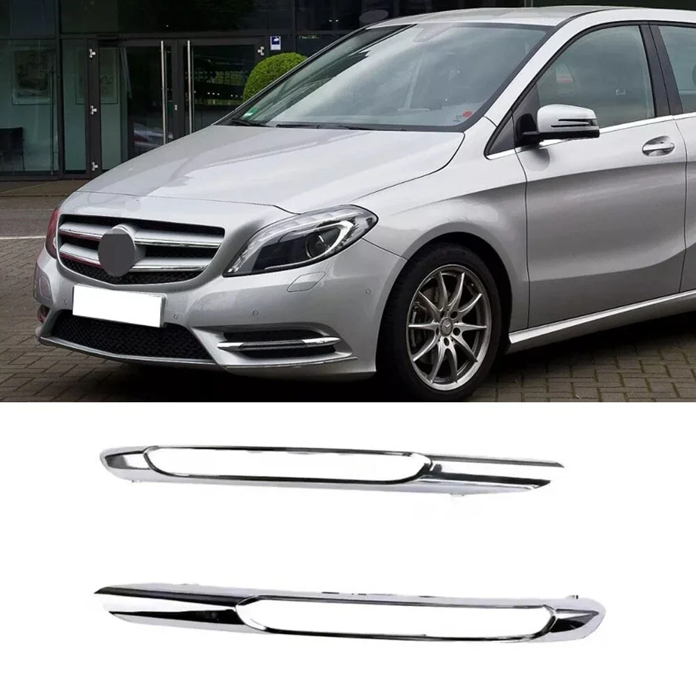 For Mercedes Benz W246 B180 11-14-Boom Front Bumper Side Fog Light Grille Trim Chrome 2468850474 2468850574
