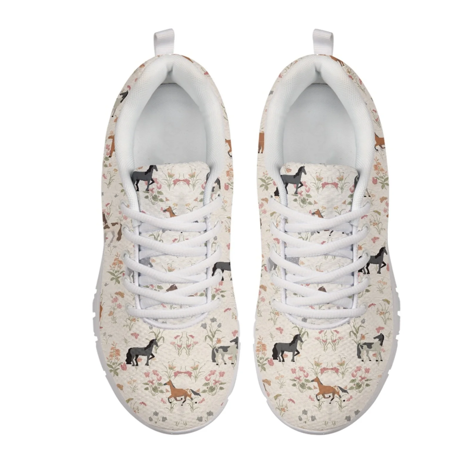 Coloranimal Horse Flower 2026 New Tennis Shoes Women Running Shoes Anti-Slip Sports Tennis Shoes for Mens