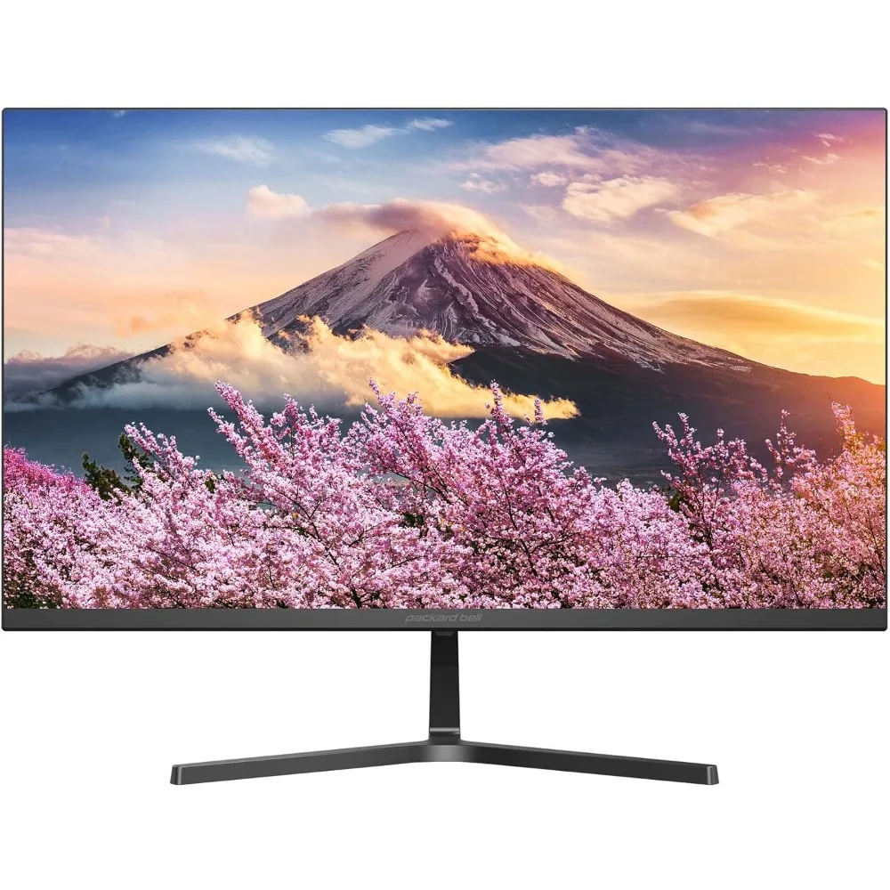 21 inch monitor FHD 1920 x 1080 computermonitor, 75 Hertz, 5 milliseconden, ultrabrede monitor, VESA-montage, kantelverstelling,