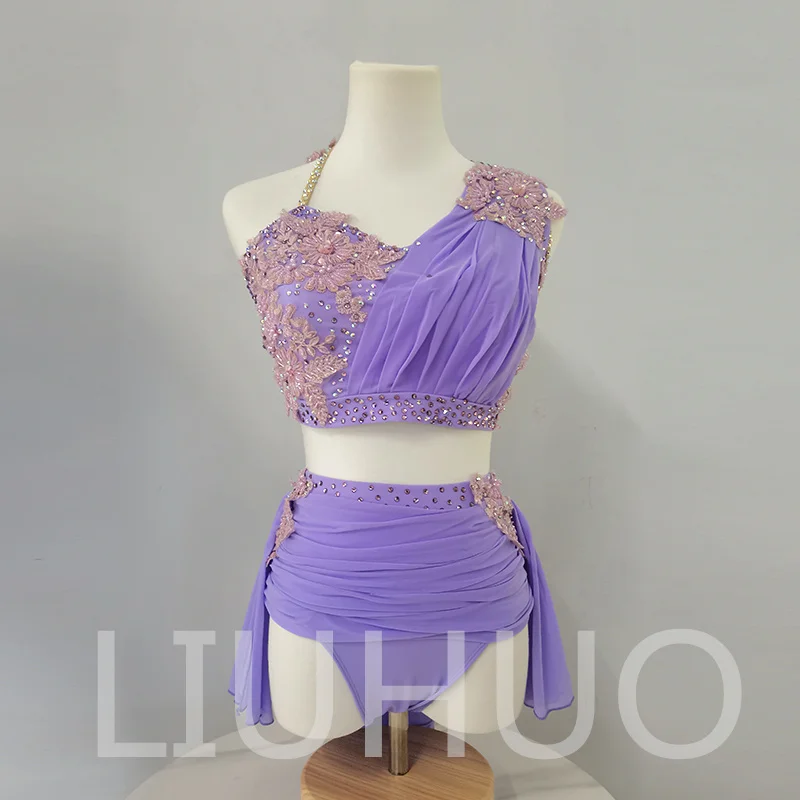 

LIUHUO Lyrical Dancing Dress for Performance Color Pole Skirt Factory Customize