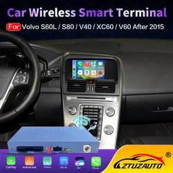 Wireless Carplay Box For Volvo V40 V60 XC60 S60 S80L After 2015 Multimedia Android Auto Ｍodule Mirror Link Display Screen Camera