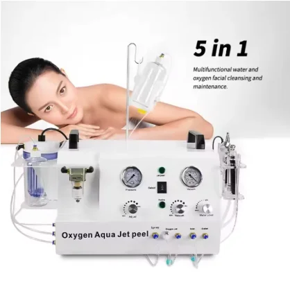 Water Jet Peel Small Bubble Instrument Microdermabrasion Oxygen for Skin Rejuvenation Acne Blackhead Removal Facial Treatment
