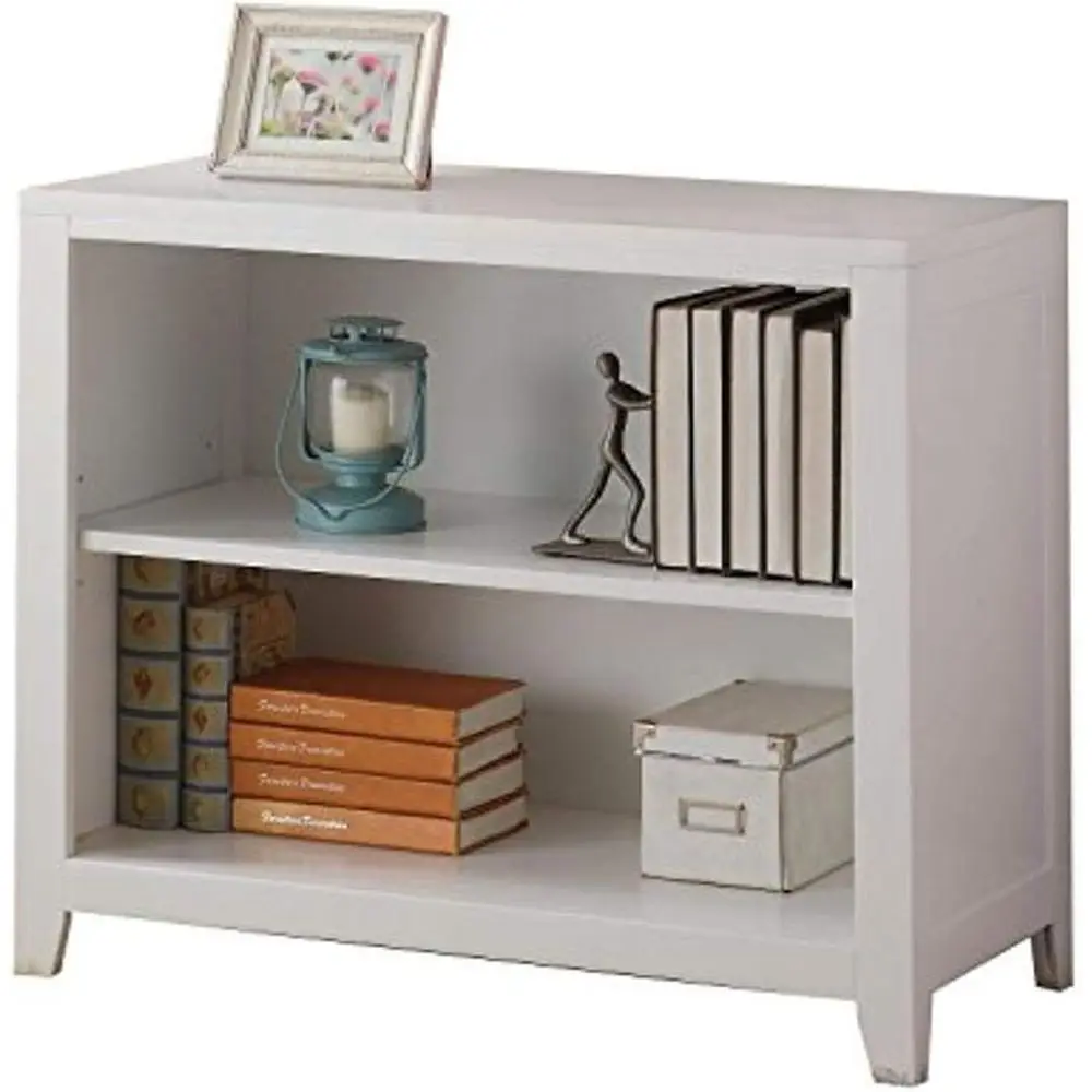 

White Elegant Bookcase, Lacey Style
